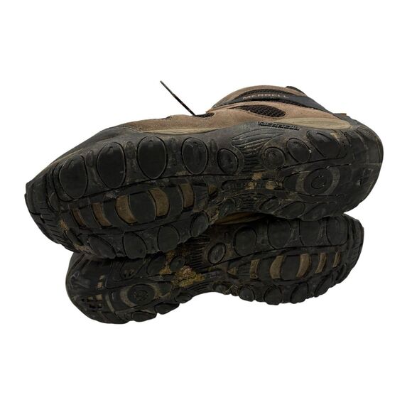 Merrell Yokota 2 Mid Hiking Boots Waterproof Suede Mesh J77375 Mens Sz 12 Brown - Picture 8 of 9